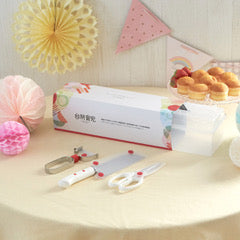 Suncraft Children's Set 3 - children's knife, children's scissors, and peeler