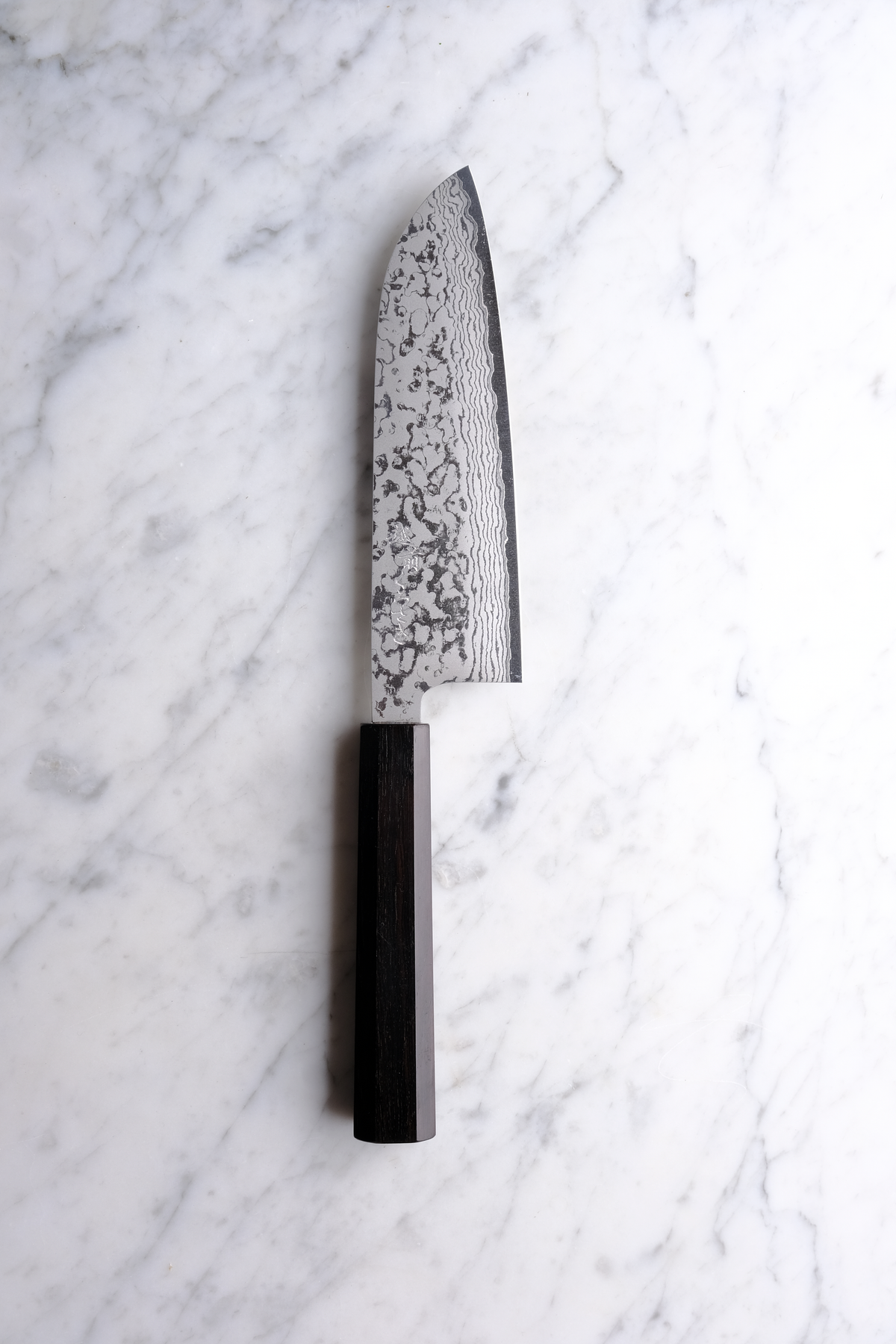 Makoto Kurosaki Damascus 165mm Santoku VG7 - Ebony