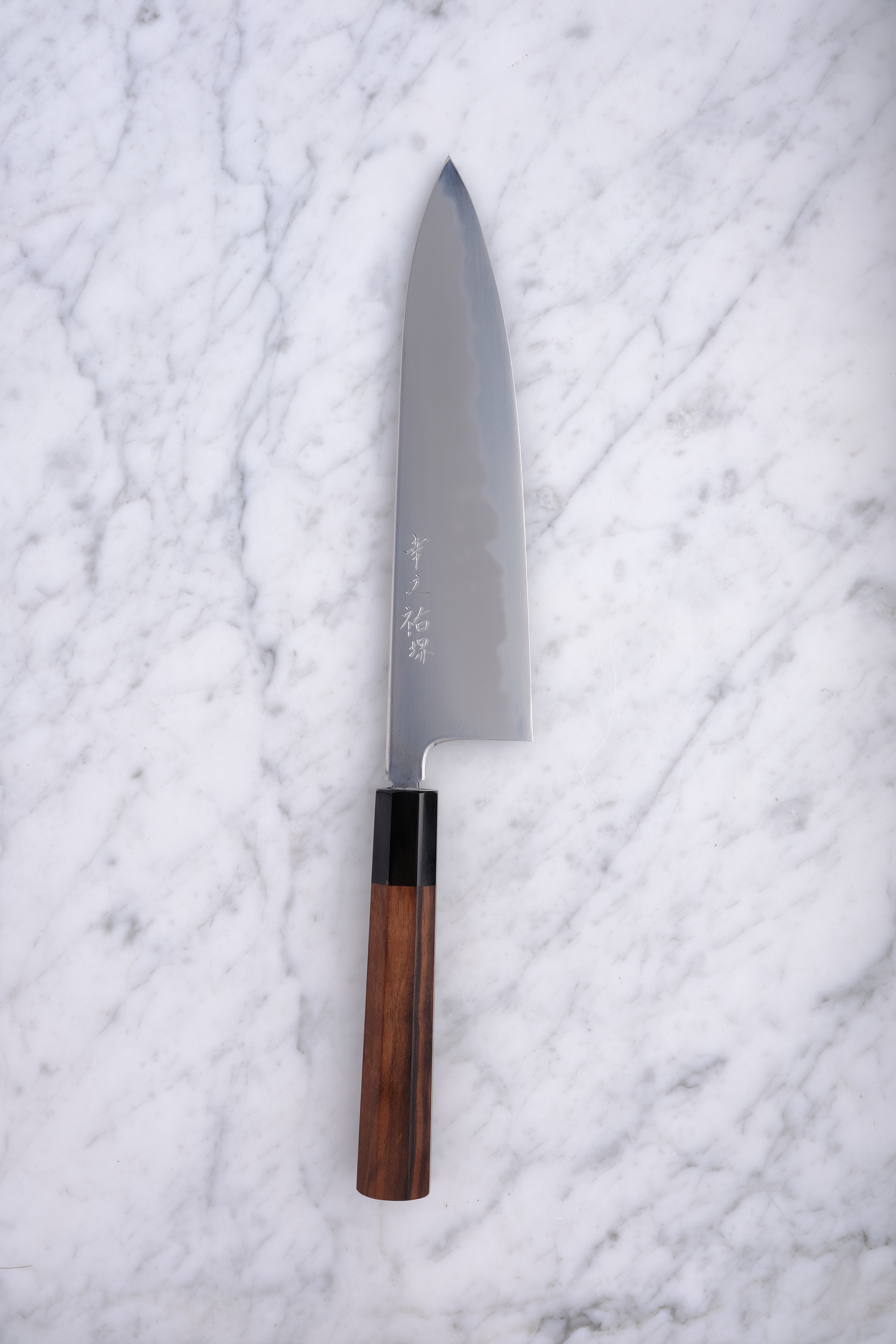Konosuke BY 225mm Gyuto Shirogami 1 - Ebony