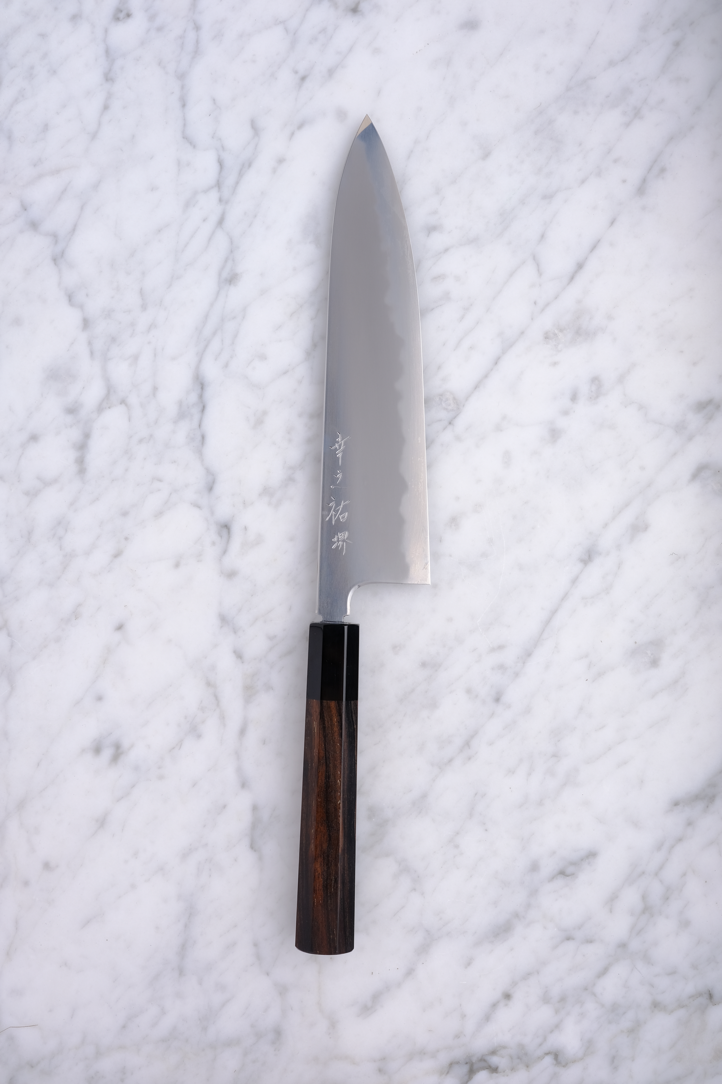 Konosuke BY 225mm Gyuto Shirogami 2 - Ebony