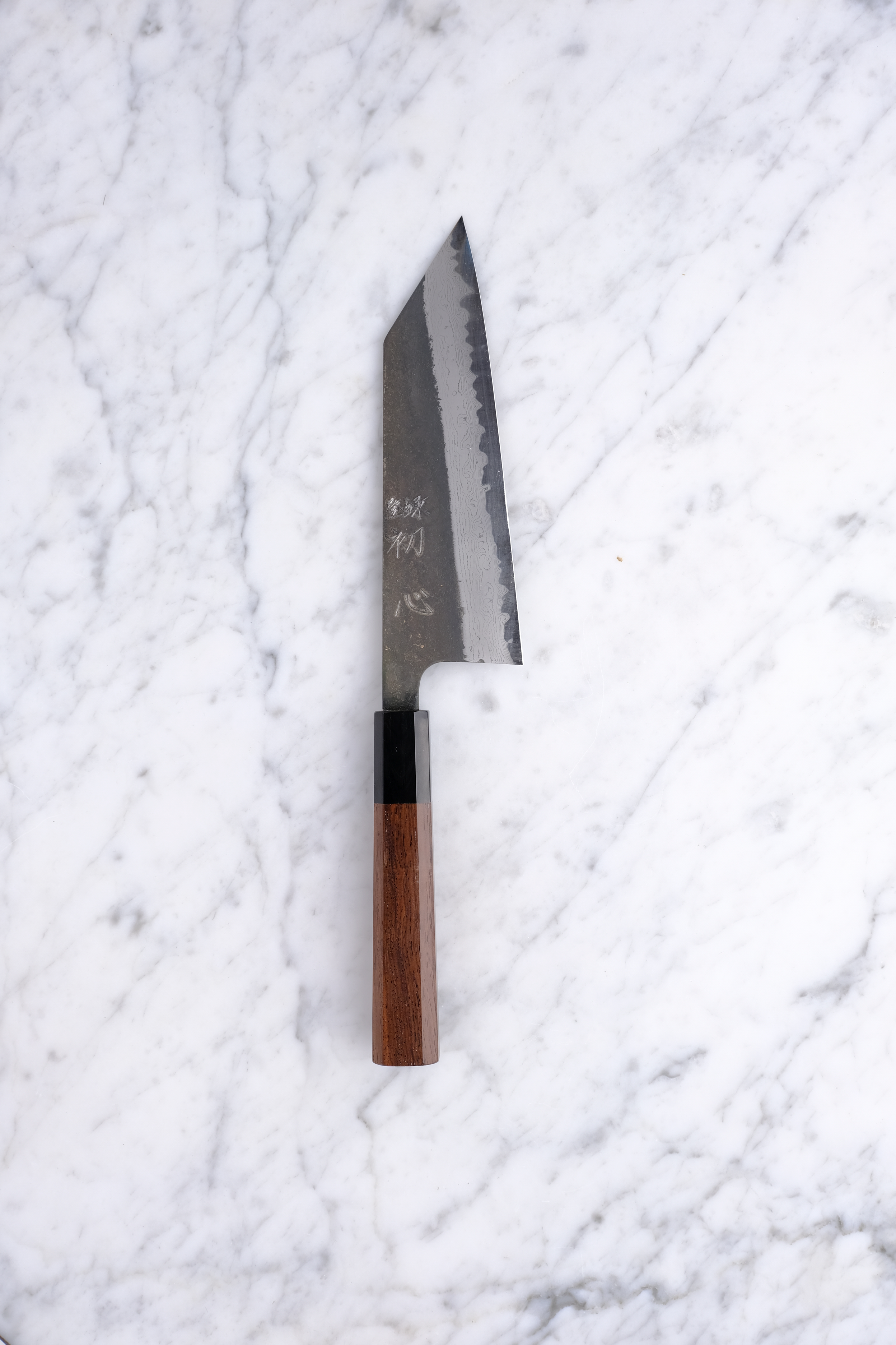 Hatsukokoro Shinkiro Aogami Super Walnut - 165mm Bunka