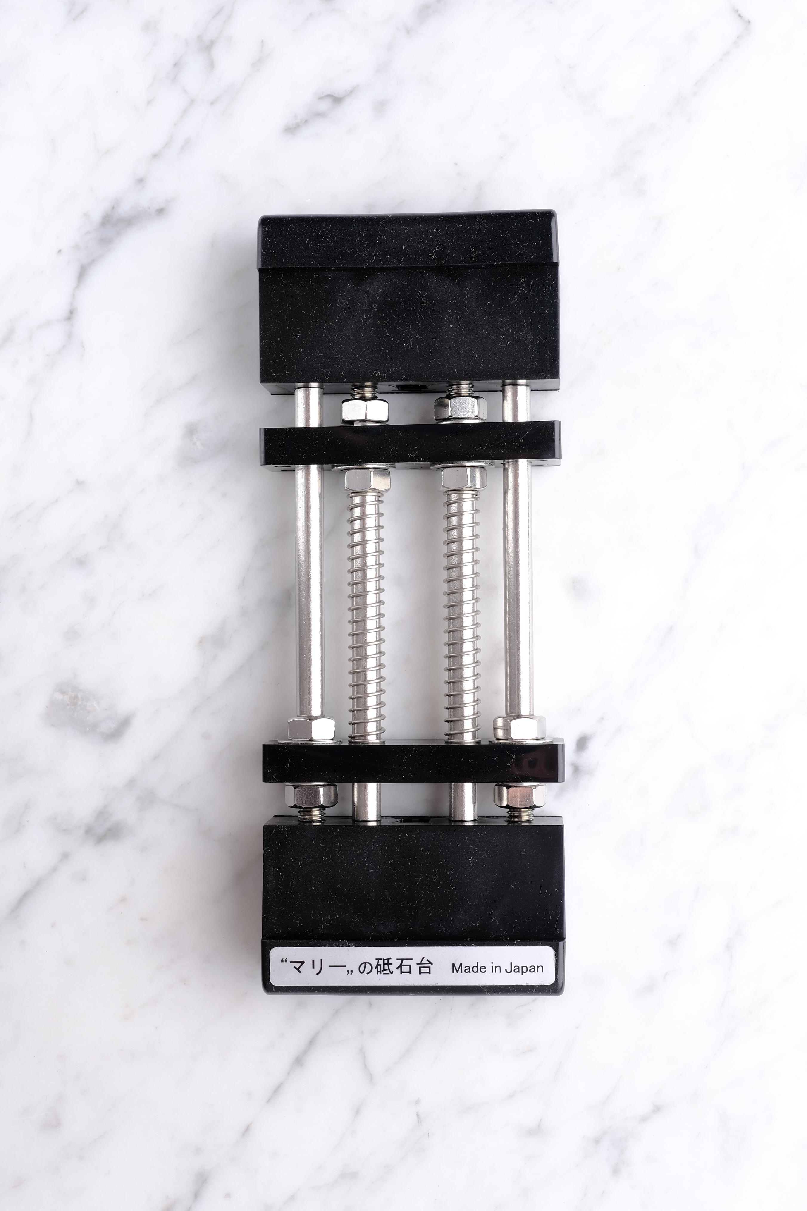 Sharpening Stone Holder - Black with Spring