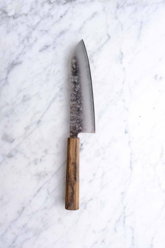 Hatsukokoro Ginrei Ginsan - 170mm Santoku
