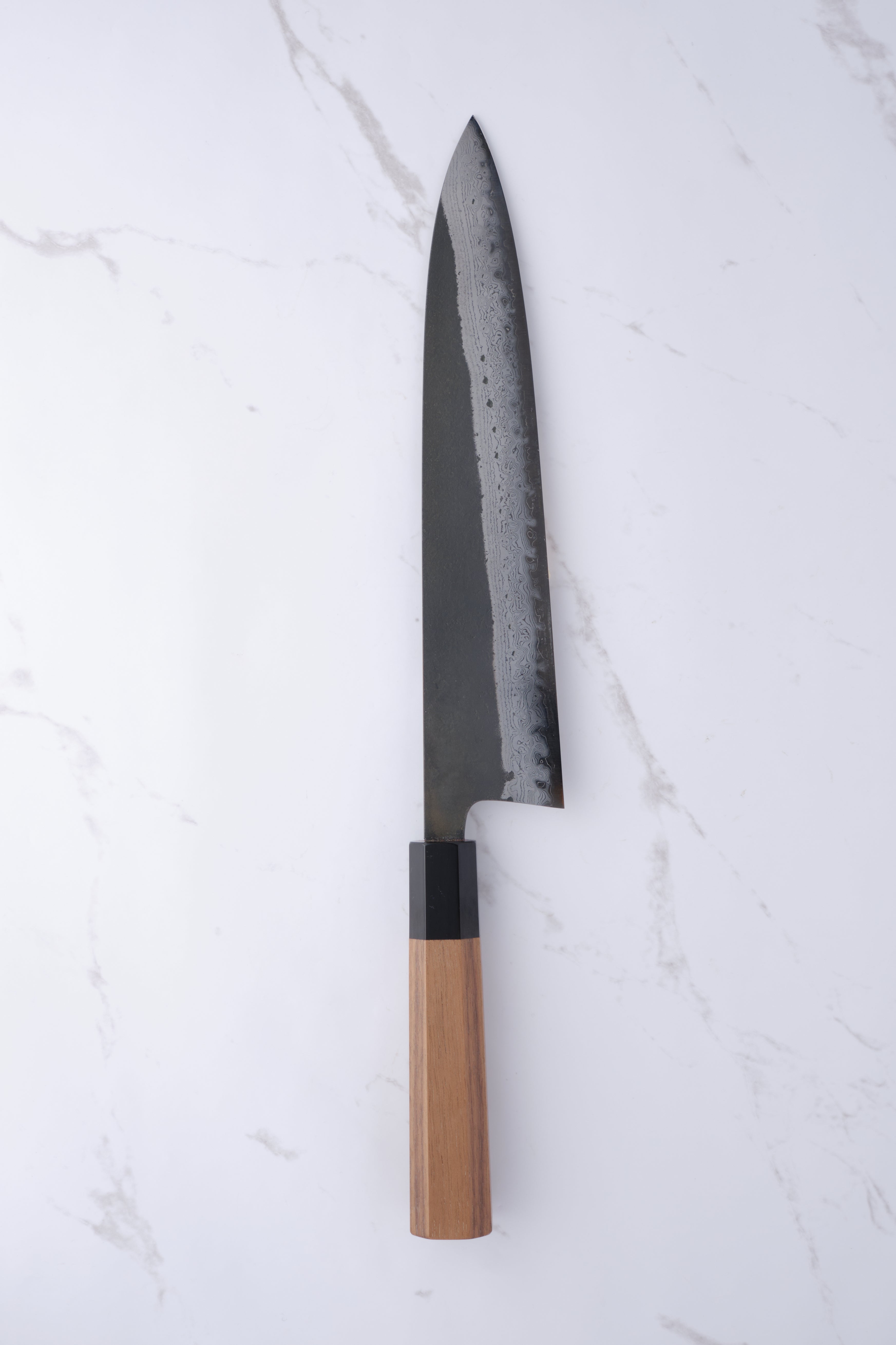 Hatsukokoro Shinkiro Aogami Super Walnut - 240mm Gyuto