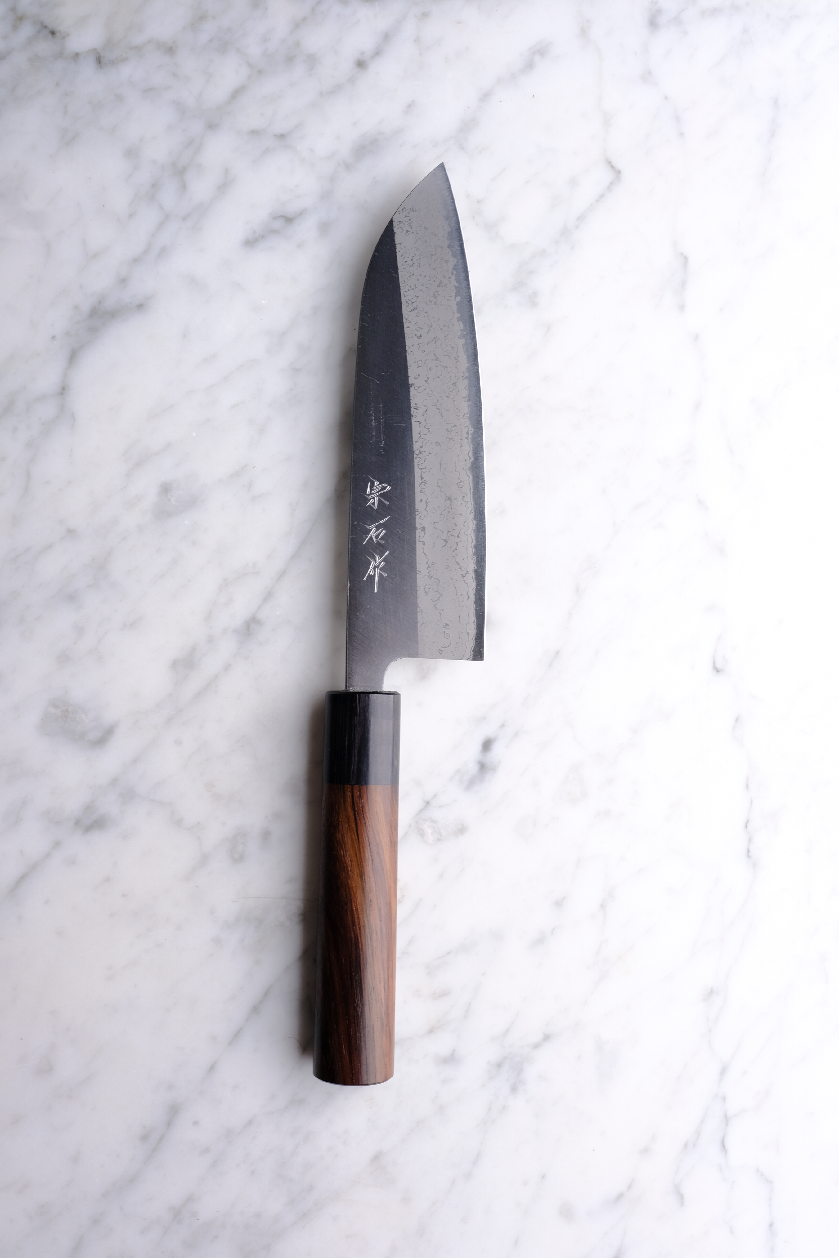 Muneishi Damascus Aogami #2 - 165 mm Santoku