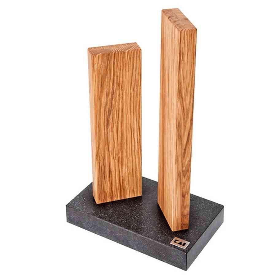 Stonehenge Knife block Granite/Oak