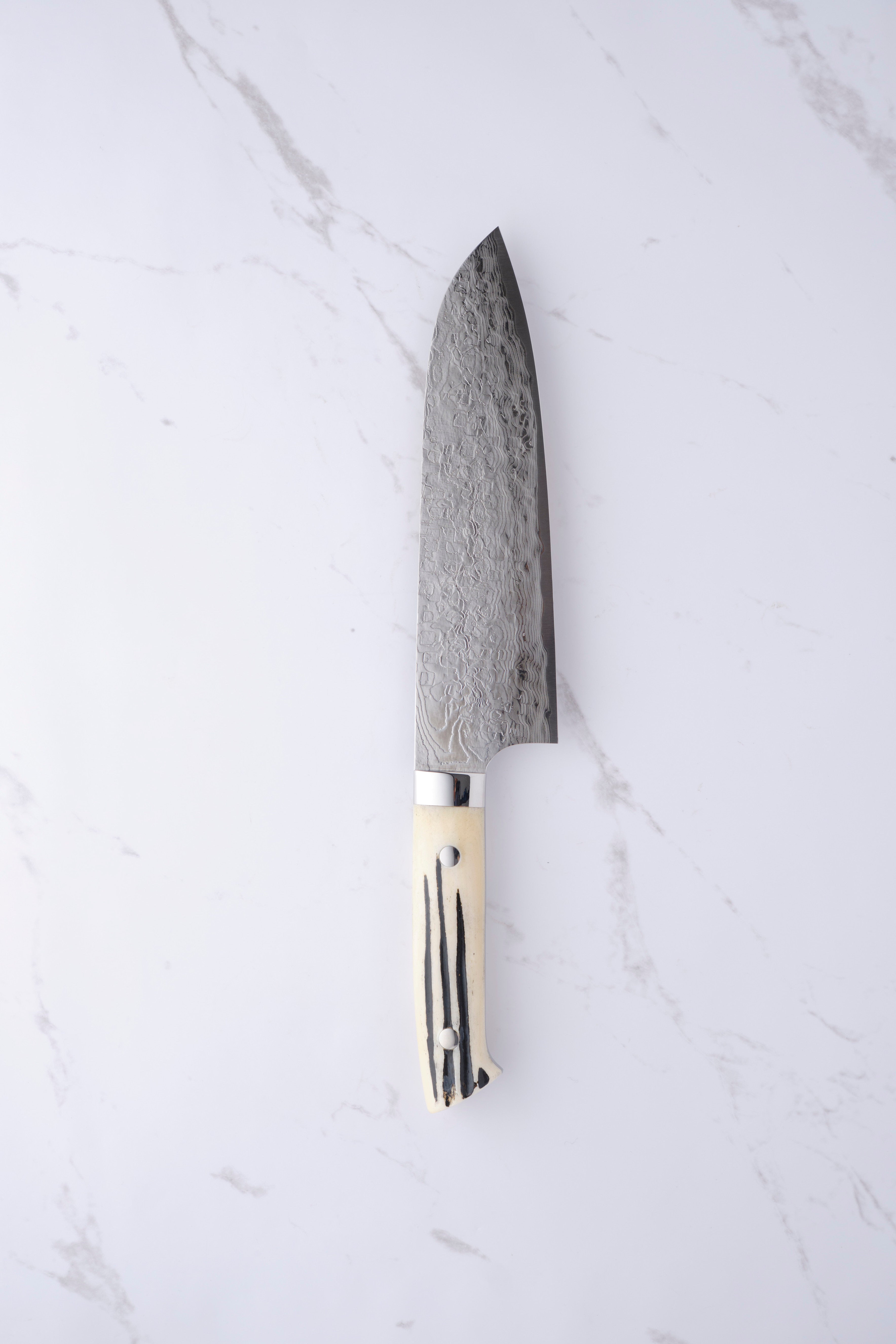 Takeshi Saji SG2 Diamond Damascus - 180mm Santoku